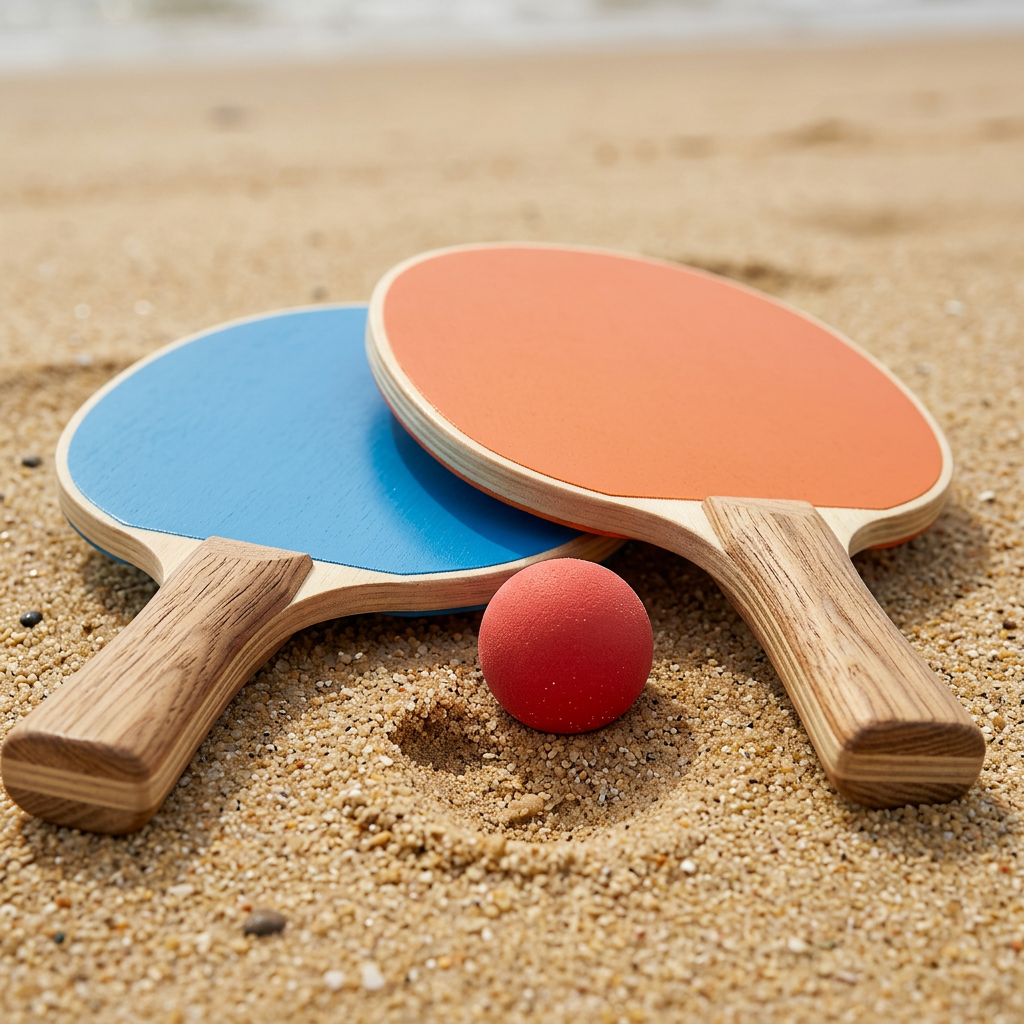 Beach Paddle Ball Set - Detail