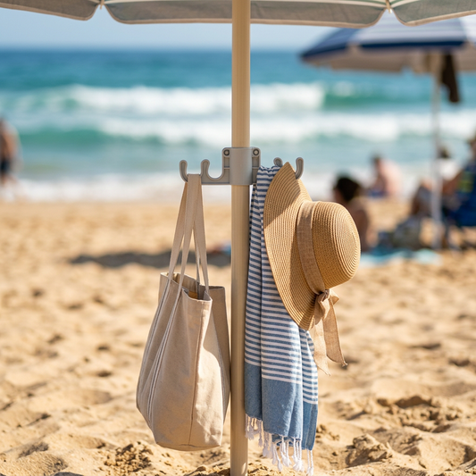 Beach Umbrella Hook Organizer - Lifestyle
