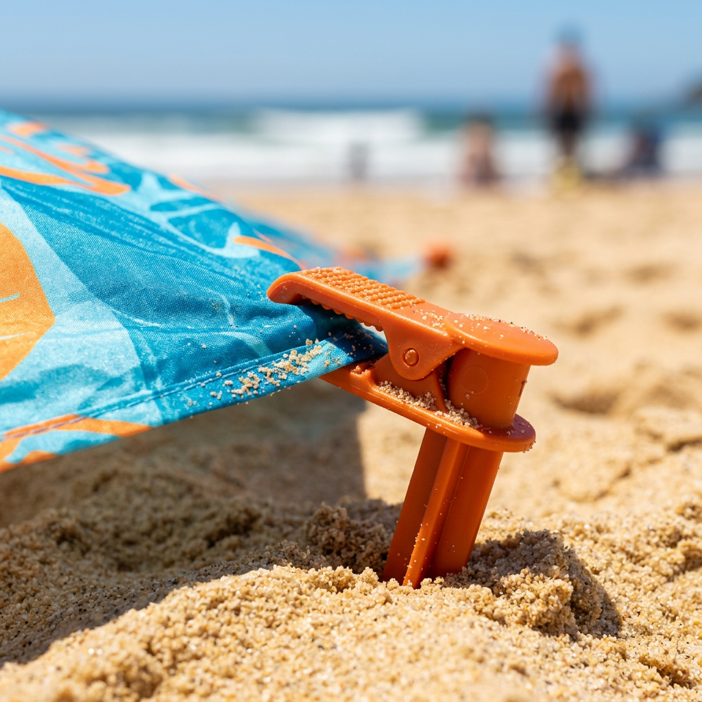 Beach Blanket Sand Anchors Set - Detail