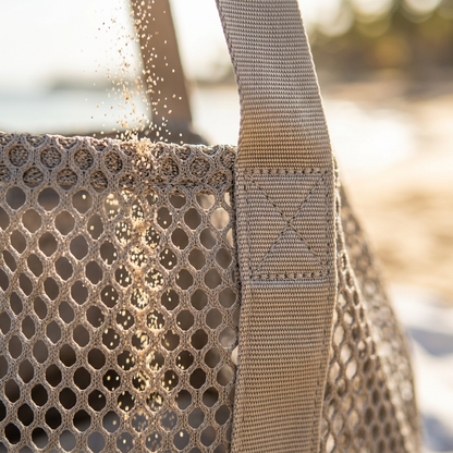 Large Mesh Beach Tote Bag - Detail