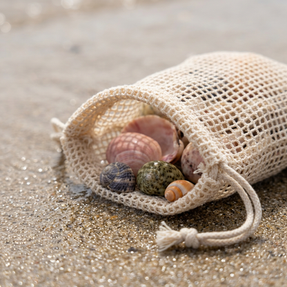 Shell Collecting Mesh Bag - Detail