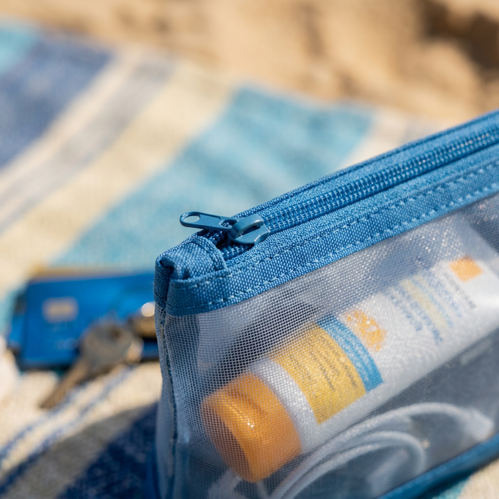 Water-Resistant Beach Storage Pouch - Detail